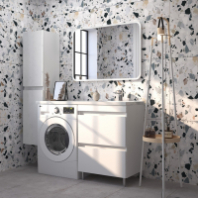 Подстолье Комфорт 470 белый /под стиральную машину под умывальник Марсал 110 GOTA ROCIO 