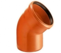 Отвод 110 угол 45 рыжий (наруж.канал.) НК3123 Россия уп.20шт
