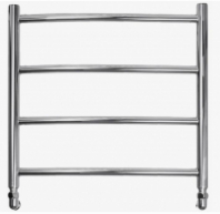 Полотенцесушитель Лесенка Прямой (Мадрид) 500*500 4п GR (телескоп.б/кольца,загл.с воздух.)