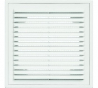 Решетка вентиляционная вытяжная с рамкой 180*250, с защитой от обратной тяги 1825ВР-ОК  белая