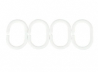 Кольца д/штор белые 12шт. блистер 1/12