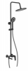 Душевая система 3-х функц. со смесителем и коротким изливом (компл.с шлангом и душ. лейкой) цвет матово-черный 635166 GOTA ROCIO