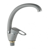 Смеситель д/кухни шар. с высоким изливом, креп.гайка цвет светло-серый G282455 d40 Фактура GOTA ROCIO®