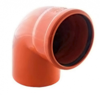 Отвод 110 угол 87 Рыжий (наруж.канал.) РосТурПласт 1/35,40