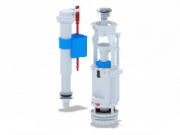 Арматура д/бачка кноп. хром ниж/подв АНИпласт WC8510C 1/20