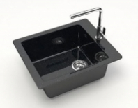 Мойка Линди Z8Q4 (черн.) глянец 500x425x195 с сифоном GOTA ROCIO