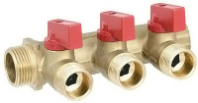 Коллектор резьбовой 1-1/2 с 3 кранами PF mv265.3