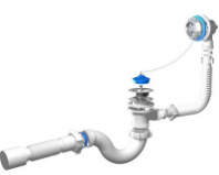 Обвязка на ванну 1 1/2*40 с гофрой 40*50 Ани Пласт E155 с переливом 1/30