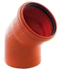 Отвод 160 угол 45 Рыжий (наруж.канал.) РосТурПласт 1/16