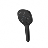 Лейка д/душа 3-реж. d117 квадрат перекл.кнопкой ABS пластик черная (S1189) GOLDEN FOX® блистер