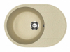 Мойка Модель GR 610-002 (слоновая кость) матовая SOFT-TOUCH 610*470*175 с сифоном GOTA ROCIO