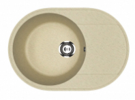 Мойка Модель GR 610-002 (слоновая кость) матовая SOFT-TOUCH 610*470*175 с сифоном GOTA ROCIO