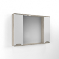 Шкаф зеркальный Бланко 800 слейт/бел. C GOLDEN FOX