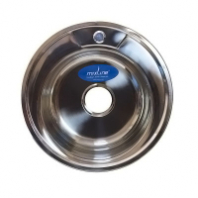 Мойка нерж.сталь врезная с сифоном круг д. 490 0,8 вып 3 1/2 
