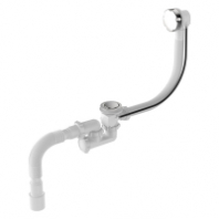 Обвязка на ванну 1 1/2*40 с выпуском и переливом, с гофрой 40*40/50 полуавтомат Aquant V312 1/18 