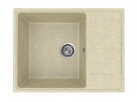 Мойка Модель GR 650-002 (слоновая кость) матовая SOFT-TOUCH 650*495*180 с сифоном GOTA ROCIO