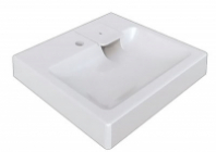 Умывальник на стир.машину Стайл (сигн.бел) с кроншт. и сифоном V50D1 Gota Rocio 595*490*75