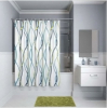 Штора д/ванной комнаты с кольцами GOTA ROCIO® 8863 Wave 180*180 1/25
