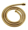 Шланг д/душа 150см имп.-имп. золото, двойной замок, нерж.ст., прокладка с сеткой (FU8209G) GOLDEN FOX® блистер