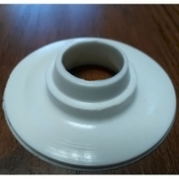 Мембрана запорная д/слив.колонки бачка унитаза силикон (фигурная) ПСКОВ белая 1/100/1800/ прозрачная