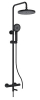 Душевая система 3-х функц. с термостатом со смесителем с кортким изливом (компл.с шлангом и душ. лейкой) цвет черный  657349 GOTA ROCIO 1/1