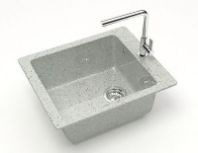 Мойка Линди Z8Q10 (светл.сер.) глянец 500х425х195 с сифоном GOTA ROCIO