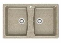 Мойка Скай Z260Q5 (песоч.) глянец 732x475x180 с сифоном (7700) GOTA ROCIO