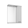 Шкаф зеркальный Авалон глянец белый 750 (1 дверь) прав С GOLDEN FOX