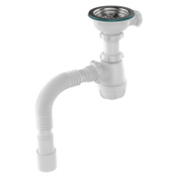 Сифон 3 1/2*40 с гофрой 40*40/50 Aquant B0144 1/20