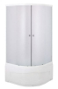 Душ.уг.900*900*1950 выс.акр.поддон,мат.кал.ст.,профиль хром, NG-006-08N