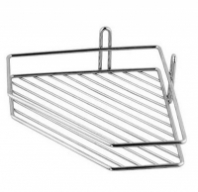 Полка металл. угловая 1-а ярусная 18см 4025 Zalel 1/8