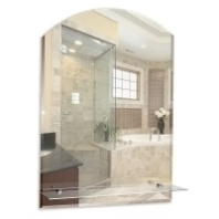 Зеркало 495*670 шв "Шанс-Люкс" с фацетом с полкой