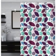 Шторка д/ванной 180*180см с кольцами абстракция ZALEL 4197L Шторка д/ванной 180*180см с кольцами абстракция ZALEL 4197L