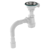 Сифон 3 1/2*40 с гофрой 40*40/50 Aquant B0144 1/20