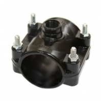 Седелка ПЭ с внут. труб. резьбой 50-1" 4 болта (обж) ТПК-АКВА 1/35