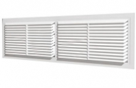 Решетка вентиляционная переточная 450*130 4513ВР дверная АБС белая 1/30