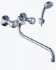 Смеситель д/ванны с 2-мя рукоятками с изливом S-30см. перекл.душа G344510 Прохлада GOTA ROCIO® 1/10 
