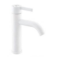 Смеситель д/умывальника шар. G016085 Графика белый, нержав. сталь GOTA ROCIO® 1/10