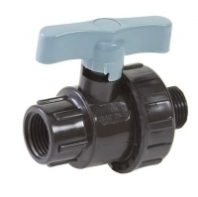 Кран шаров. для ПНД труб компрес. нар/вн. 1*3/4 ITAL/SPEKTR