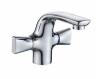 Смеситель д/умывальника с 2-мя рукоятками креп.гайка G071010 Пальма GOTA ROCIO®1/10 