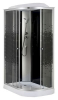 Душ.кабина 1200*800*2150 низ.акр.поддон,мозайка стекло NG-4512-08L BLACK