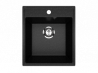 Мойка Модель GR 425-004 (черный оникс) матовая SOFT-TOUCH 425*485*175 с сифоном GOTA ROCIO