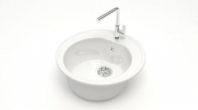 Мойка Черая (белый) глянец 510х510х191 GOTA ROCIO