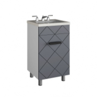 Подстолье Куба 500 (1 дверь) графит под умывальник Фостер 50 GOTA ROCIO Подстолье Куба 500 (1 дверь) графит под умывальник Фостер 50 GOTA ROCIO