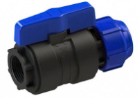 Кран шаров. для ПНД труб компрес. внутр.рез. 25*1/2 ITAL/SPEKTR