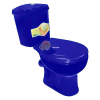 Унитаз-компакт Дора синий с гофрой Эконом (кат.С) (г.Ст.Оскол)