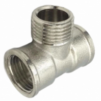 Тройник 1/2 г/ш/г ЛАТ никель ShS 1/10 Тройник 1/2 г/ш/г ЛАТ никель ShS 1/10