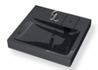 Умывальник на стир.машину Монако (черн.) с кроншт. и сифоном V51Q4 Gota Rocio 595*595*110