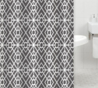 Штора д/ванной комнаты с кольцами GOTA ROCIO® Geometric 180*180 1/25