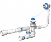 Обвязка на ванну 1 1/2*40 с перех.трубой 40*50 регулируемый с переливом Ани Пласт Е255 1/30
